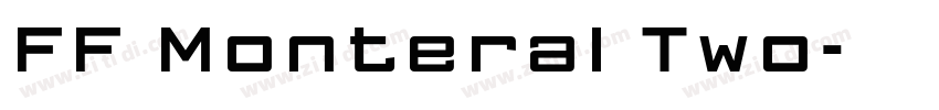 FF Monteral Two字体转换